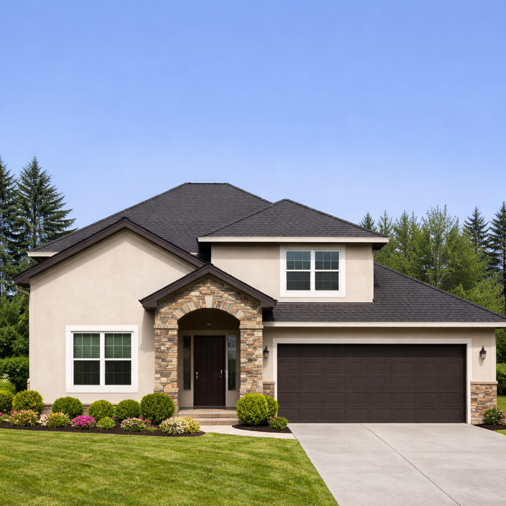 Sample home — roofing, windows, and painting